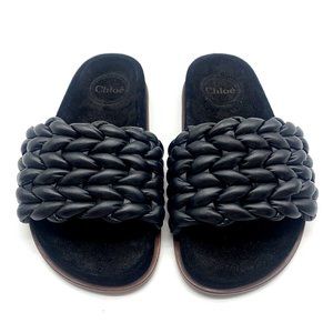 Chloé Kacey Braided Leather Slide Sandal